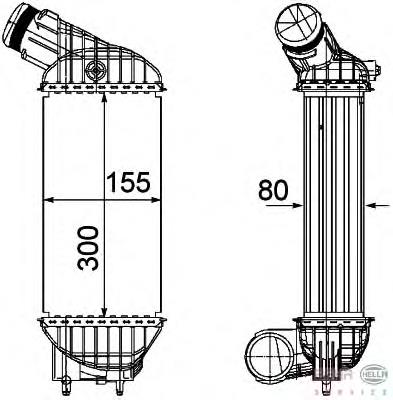 8ML376746591 HELLA intercooler