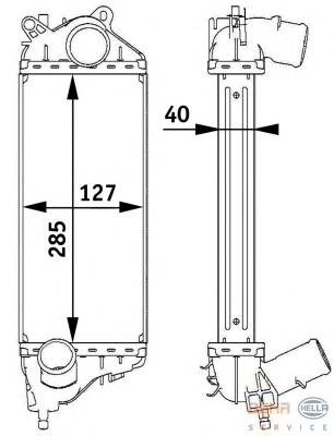 7798204 BMW radiador de aire de admisión