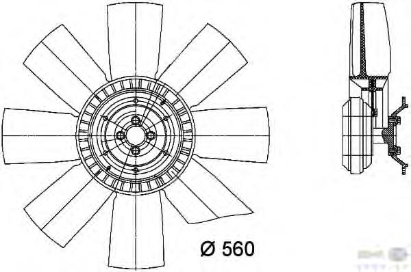Comprar 86054 Nissens Embrague viscoso de ventilador