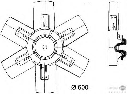 Embrague, ventilador del radiador A3662004223 Mercedes