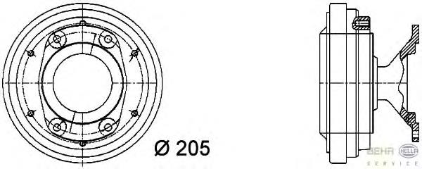 Embrague, ventilador del radiador 49102 NRF