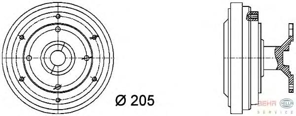 Embrague, ventilador del radiador 49093 NRF