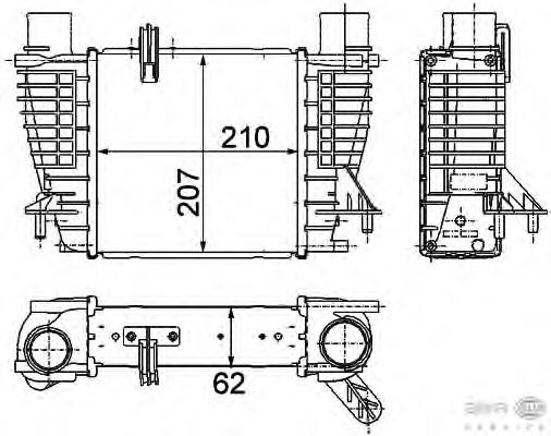 8ML376756621 HELLA intercooler