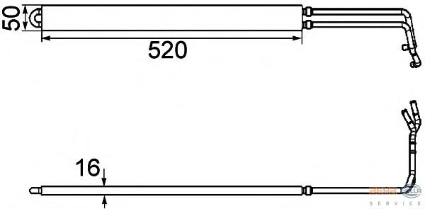 8MO376754291 HELLA Radiador de dirección asistida