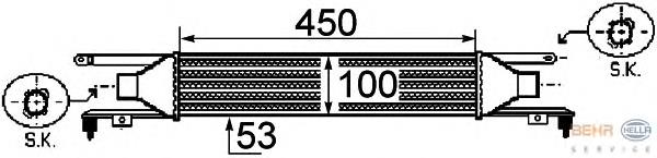 8ML376755741 HELLA intercooler