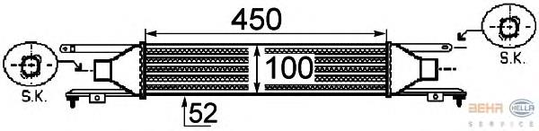 8ML376755731 HELLA intercooler