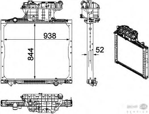 Radiador refrigeración del motor CR1167000P Mahle Original