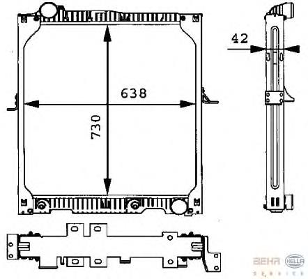 Radiador de água Diesel Technic 462680