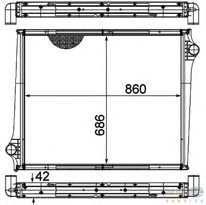 Radiador 8MK376724611 HELLA