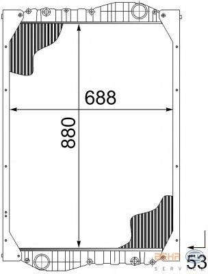 Radiador refrigeración del motor 509889 NRF