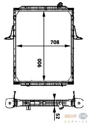 8MK376722061 HELLA Refrigeración del motor