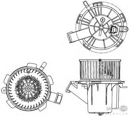 Motor eléctrico, ventilador habitáculo 87208 Nissens