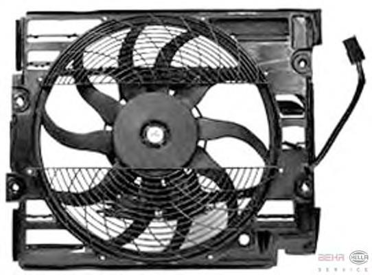 Ventilador (rodete +motor) aire acondicionado con electromotor completo 8EW351040111 HELLA