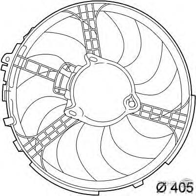 Ventilador del motor 0046723520 Fiat/Alfa/Lancia