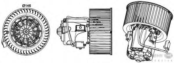87242 Nissens Ventilador de habitáculo