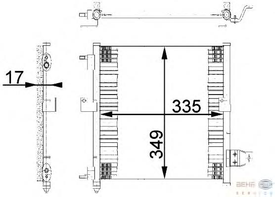 8FC351038781 HELLA condensador aire acondicionado