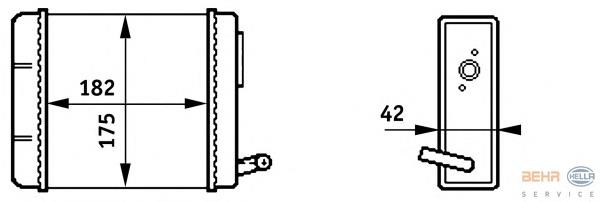 8FH351313211 HELLA radiador calefacción