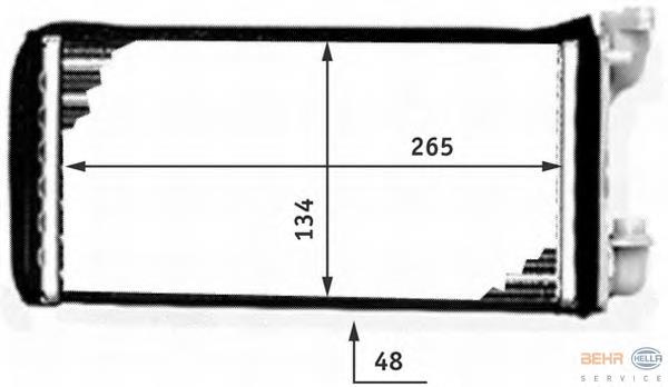 Radiador de calefacción HELLA 8FH351311431 precio, desde 25,23 EUR
