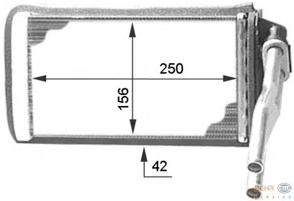 Comprar 8FH351312001 HELLA Radiador calefacción