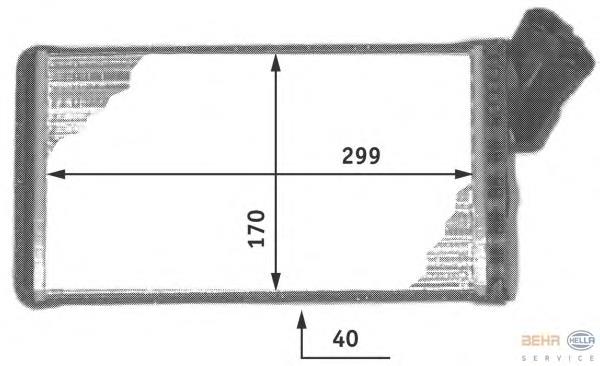 Comprar 8FH351311731 HELLA Radiador calefacción