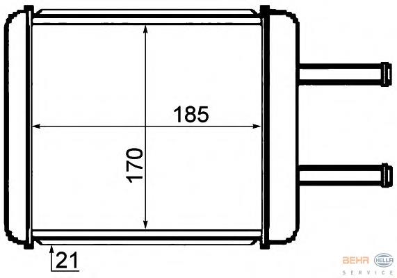 Radiador interior KIA Carnival II (2001-2005)