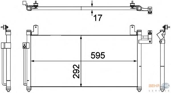 Condensador para Mazda 323 VI (BJ)