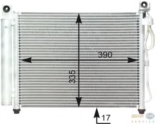 8FC351302671 HELLA condensador aire acondicionado