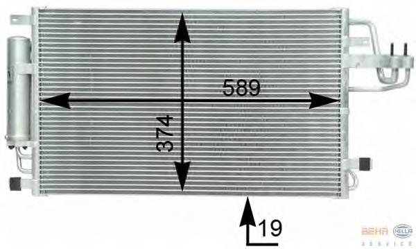 Comprar 8FC351302361 HELLA Condensador de aire acondicionado