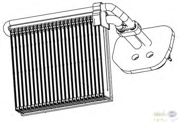 AE99000P Mahle Original Evaporador, aire acondicionado