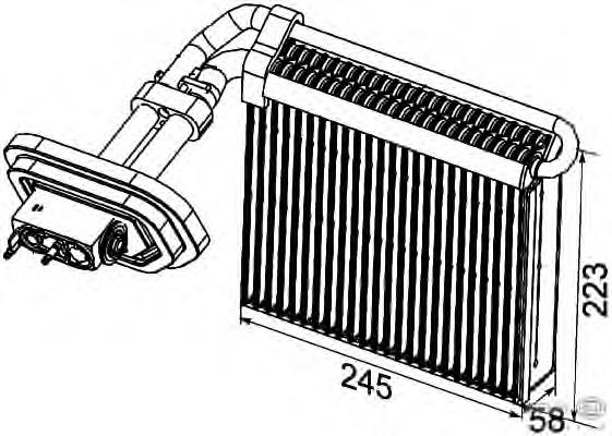 Evaporador de aire acondicionado AE99000P Mahle Original