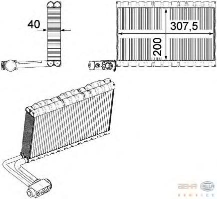 Evaporador de aire acondicionado para Renault Trucks TRUCK PREMIUM 