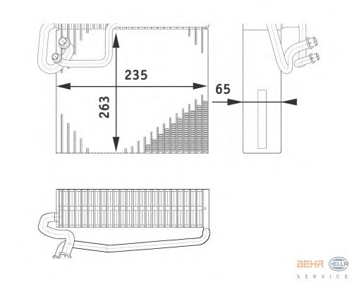 Evaporador, aire acondicionado 310162 ACR