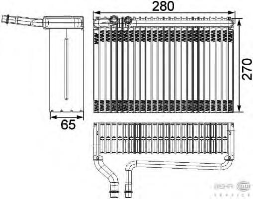 8FV351330381 HELLA evaporador, aire acondicionado