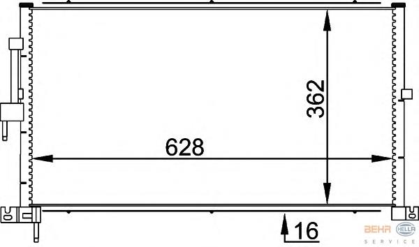 Condensador aire acondicionado Jaguar X-type CF1
