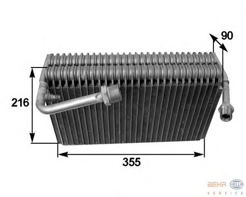 Evaporador, aire acondicionado 8FV351210551 HELLA