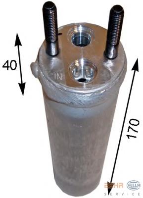 8FT 351 193-141 HELLA receptor-secador del aire acondicionado