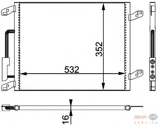 Condensador aire acondicionado 300153 ACR