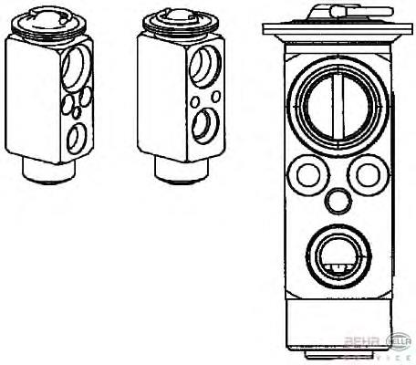 8UW351234391 HELLA válvula de expansión, aire acondicionado