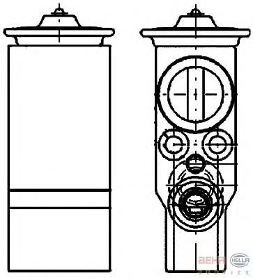 8UW351234531 HELLA válvula de expansión, aire acondicionado