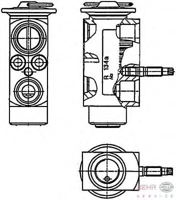 8UW351234201 HELLA válvula de expansión, aire acondicionado