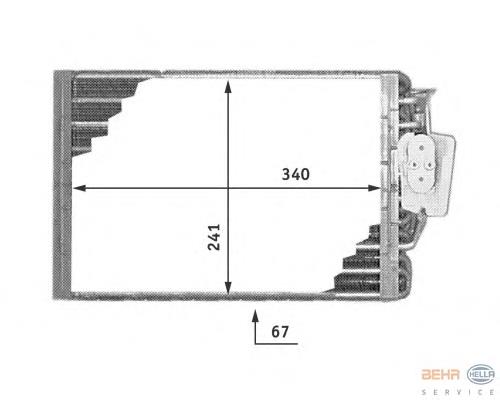 A1708300258 Mercedes evaporador, aire acondicionado