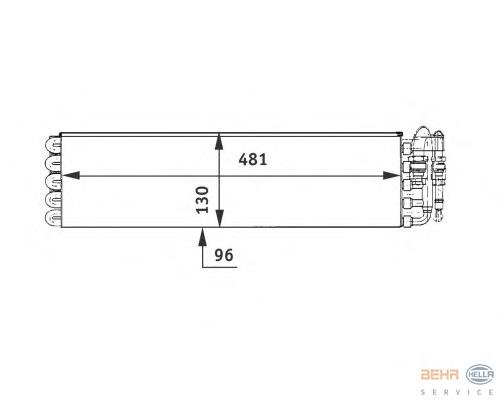 Evaporador, aire acondicionado A0008304658 Mercedes