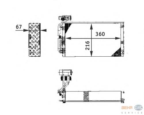 8FV351211671 HELLA evaporador, aire acondicionado