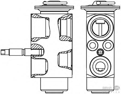 8UW351239601 HELLA válvula de expansión, aire acondicionado