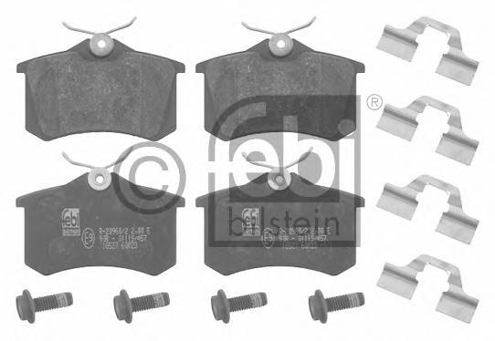 16527 Febi Pastillas freno traseras