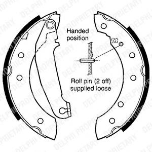 LS1413 Delphi zapatas de frenos de tambor traseras