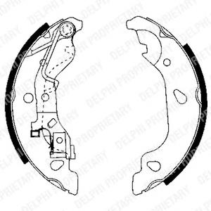 Zapatas de freno LS1859 Delphi