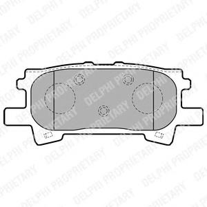 LP1820 Delphi pastillas de freno traseras