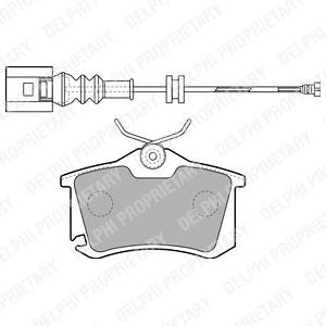 LP1815 Delphi pastillas de freno traseras