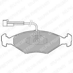 LP1811 Delphi pastillas de freno delanteras